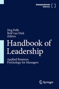 Cover: Handbook of Leadership - Springer