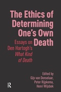 Cover: The Ethics of Determining One's Own Death - Pallas Publications