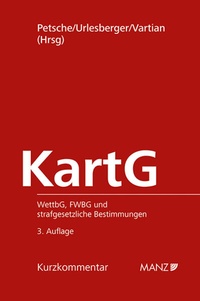 Abbildung von: Kartellgesetz KartG - Manz