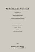 Cover: Nieders&auml;chsisches W&ouml;rterbuch - Georg Olms Verlag