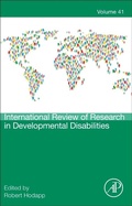Cover: International Review of Research in Developmental Disabilities - Academic Press