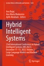 Cover: Hybrid Intelligent Systems - Springer