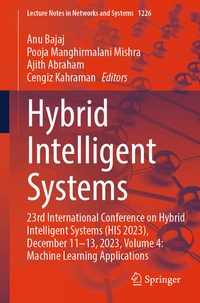Enlarge image Cover: Hybrid Intelligent Systems - Springer