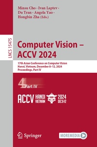 Enlarge image Cover: Computer Vision - ACCV 2024 - Springer
