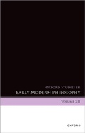 Cover: Oxford Studies in Early Modern Philosophy - Oxford University Press