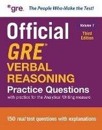 Enlarge image Cover: Official GRE Verbal Reasoning Practice Questions, Third Edition, Volume 1 - McGraw-Hill Education