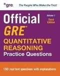 Cover: Official GRE Quantitative Reasoning Practice Questions, Third Edition, Volume 1 - McGraw-Hill Education