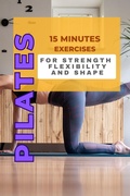 Cover: <div>Pilates: 15 Minutes Exercises for Strength, Flexibility and Shape</div> - Angela Wright
