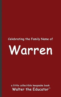 Enlarge image Cover: Celebrating the Family Name of Warren - Silent King Books