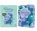 Cover: Biblia Inspira Ntv, Letra Grande Con Filament (Sentipiel, Ramo Azul) - Tyndale House Publishers