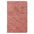 Cover: Premium Gift Bible Nlt, Filament Enabled (Leatherlike, Dusty Pink Petals, Red Letter) - Tyndale House Publishers