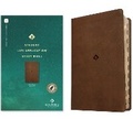 Cover: NLT Student Life Application Study Bible, Filament Enabled (Leatherlike, Rustic Brown, Indexed, Red Letter) - Tyndale House Publishers