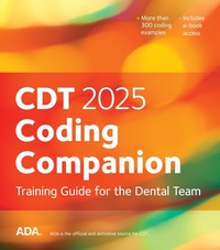 Enlarge image Cover: CDT 2025 Coding Companion - American Dental Association