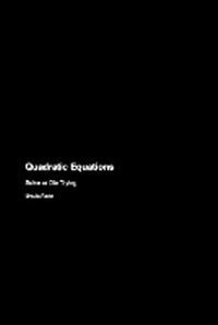 Abbildung von: Quadratic Equations - Snerf Ya Stink Like Books
