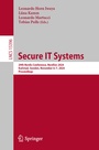 Cover: Secure IT Systems - Springer