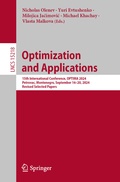 Bild: Optimization and Applications - Springer