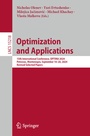 Cover: Optimization and Applications - Springer