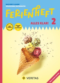 Abbildung von: Ferienheft Alles klar! 2. Klasse Volksschule. Lehrplan 2023 - VERITAS Linz