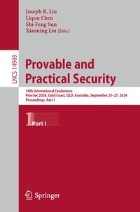 Enlarge image Cover: Provable and Practical Security - Springer Nature Switzerland AG