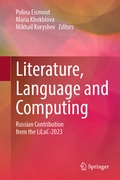 Cover: Literature, Language and Computing - Springer