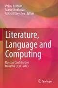 Cover: Literature, Language and Computing - Springer