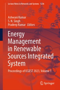 Enlarge image Cover: Energy Management in Renewable Sources Integrated System - Springer