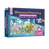 Abbildung von: Diamond Painting Adventskalender Glitzerndes Weihnachtsdorf. Mit Material und Werkzeug für 24 Aufsteller - Frech