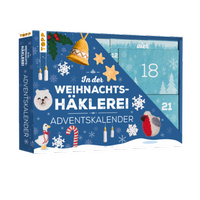 Abbildung von: In der Weihnachtshäklerei - Der Adventskalender mit Material und Anleitungsbuch für 24 Häkelprojekte - Frech