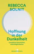 Cover: Hoffnung in der Dunkelheit - Matthes & Seitz Berlin