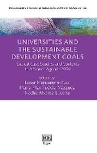 Enlarge image Cover: Universities and the Sustainable Development Goals - Edward Elgar Publishing