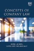 Cover: Concepts of Company Law - Edward Elgar Publishing