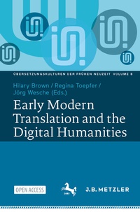 Enlarge image Cover: Early Modern Translation and the Digital Humanities - J.B. Metzler