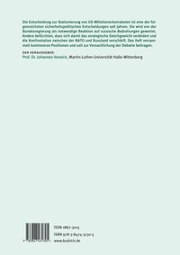 Abbildung von: Die Debatte um US-Mittelstreckenraketen in Deutschland - Verlag Barbara Budrich