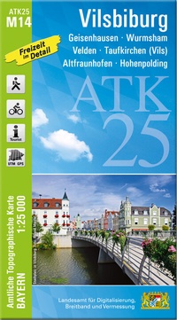 Abbildung von: ATK25-M14 Vilsbiburg (Amtliche Topographische Karte 1:25000) - Landesamt für Digitalisierung, Breitband und Vermessung, Bayern