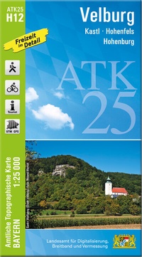 Abbildung von: ATK25-H12 Velburg (Amtliche Topographische Karte 1:25000) - Landesamt für Digitalisierung, Breitband und Vermessung, Bayern