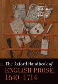 Cover: The Oxford Handbook of English Prose, 1640-1714 - OUP eBook