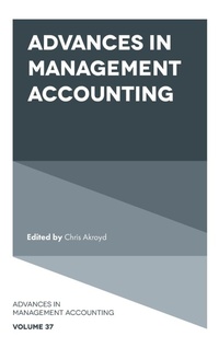 Abbildung von: Advances in Management Accounting - Emerald Publishing Limited