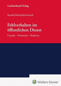 Abbildung von: Fehlverhalten im öffentlichen Dienst - Luchterhand