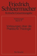 Bild: Vorlesungen &uuml;ber die Praktische Theologie - De Gruyter