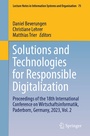 Cover: Solutions and Technologies for Responsible Digitalization - Springer