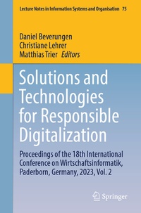 Abbildung von: Solutions and Technologies for Responsible Digitalization - Springer
