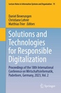 Cover: Solutions and Technologies for Responsible Digitalization - Springer
