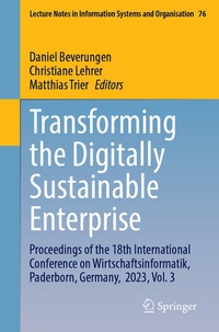 Abbildung von: Transforming the Digitally Sustainable Enterprise - Springer