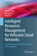 Cover: Intelligent Resources Management for Vehicular Social Networks - Springer