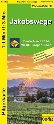Abbildung von: Jakobswege Deutschland und westliches Europa - GeoMap