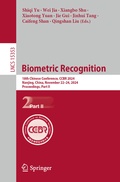 Cover: Biometric Recognition - Springer