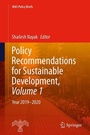 Cover: Policy Recommendations for Sustainable Development, Volume 1 - Springer