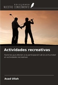 Cover: Actividades recreativas - Ediciones Nuestro Conocimiento
