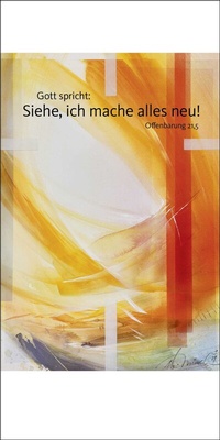 Abbildung von: Jahreslosung Münch 2026, Faltkarte mit Betrachtung (10er-Set) - bene!