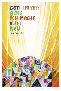 Abbildung von: Jahreslosung Andreas Felger 2026, Kunstdruck 40 x 60 cm - bene!